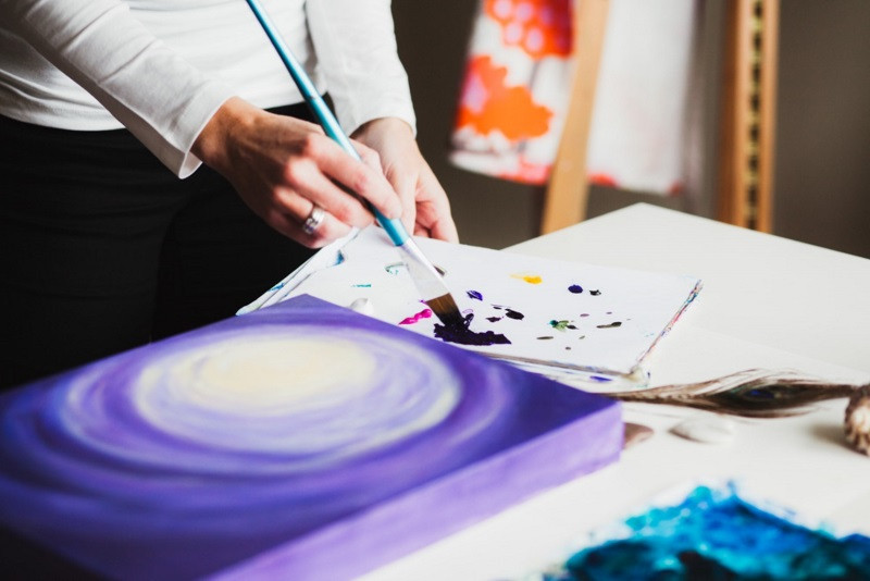 Intuitive painting through meditation